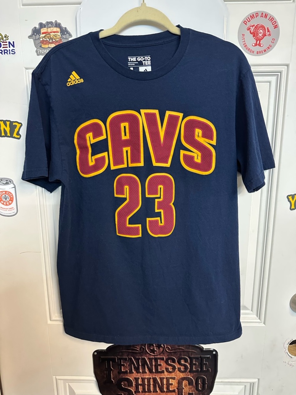 adidas Navy Blue 'The Go-To Tee' Crew Neck T-Shirt